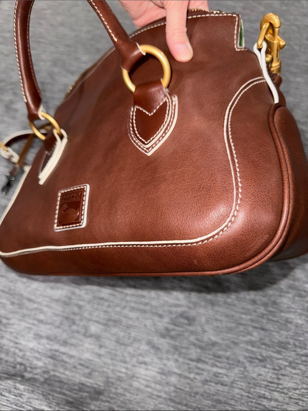 Dooney & Bourke NWT Chestnut Florentine Edge - Picture 11 of 14